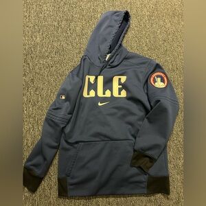 Men’s Nike Therma Fit Cleveland Guardians City Connect Hoodie Sz L Large Navy